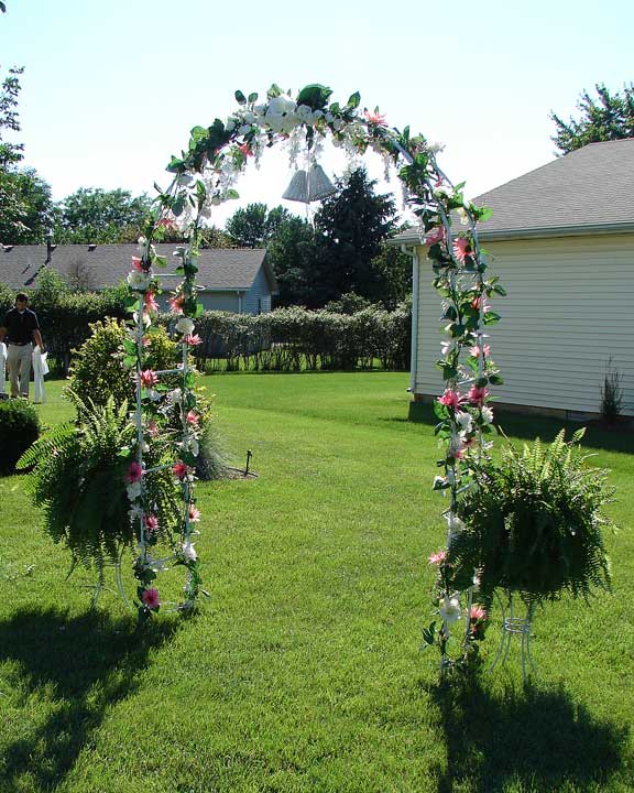 size movable garden arch decorated old country mill arch decorated
