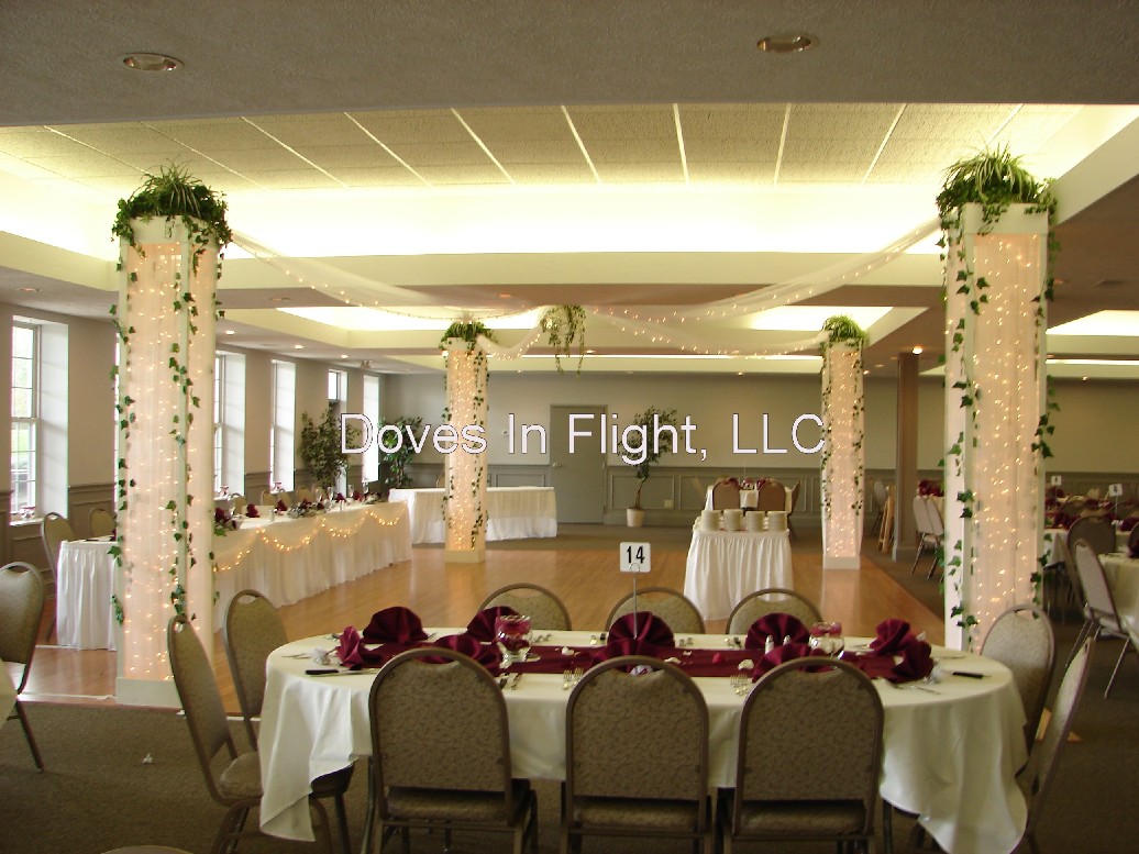 Chair Covers Of Lansing Columns And Backdrops